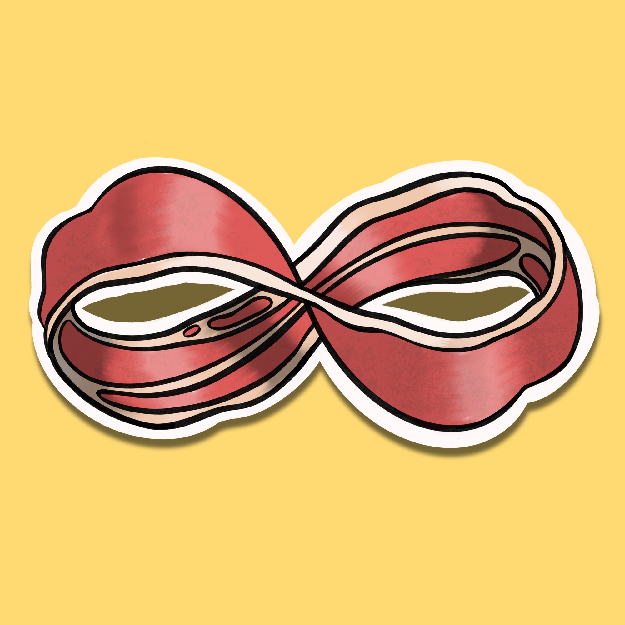 Infinite Bacon Vinyl Sticker or Magnet