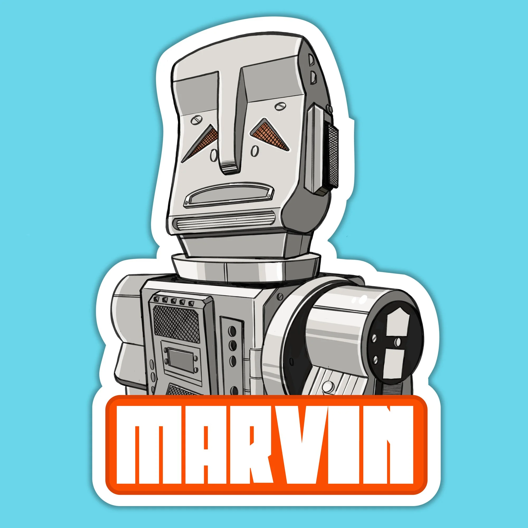 Marvin Vinyl Sticker or Magnet