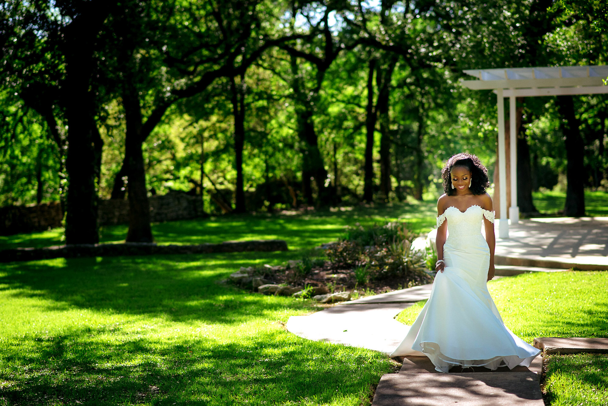 15-Austin-wedding-photographer-Jide-Alakija-bride walking to groom during first look.jpg.JPG