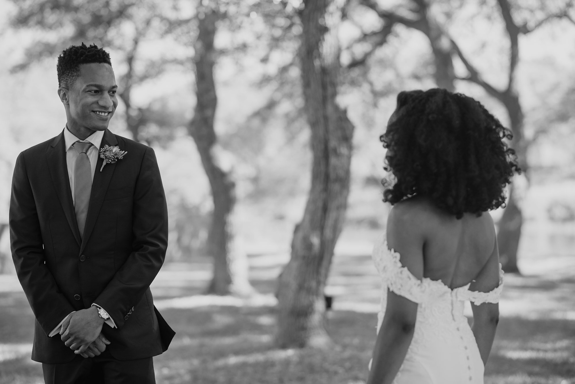 16-Austin-wedding-photographer-Jide-Alakija-grooms reaction at first look.jpg.JPG