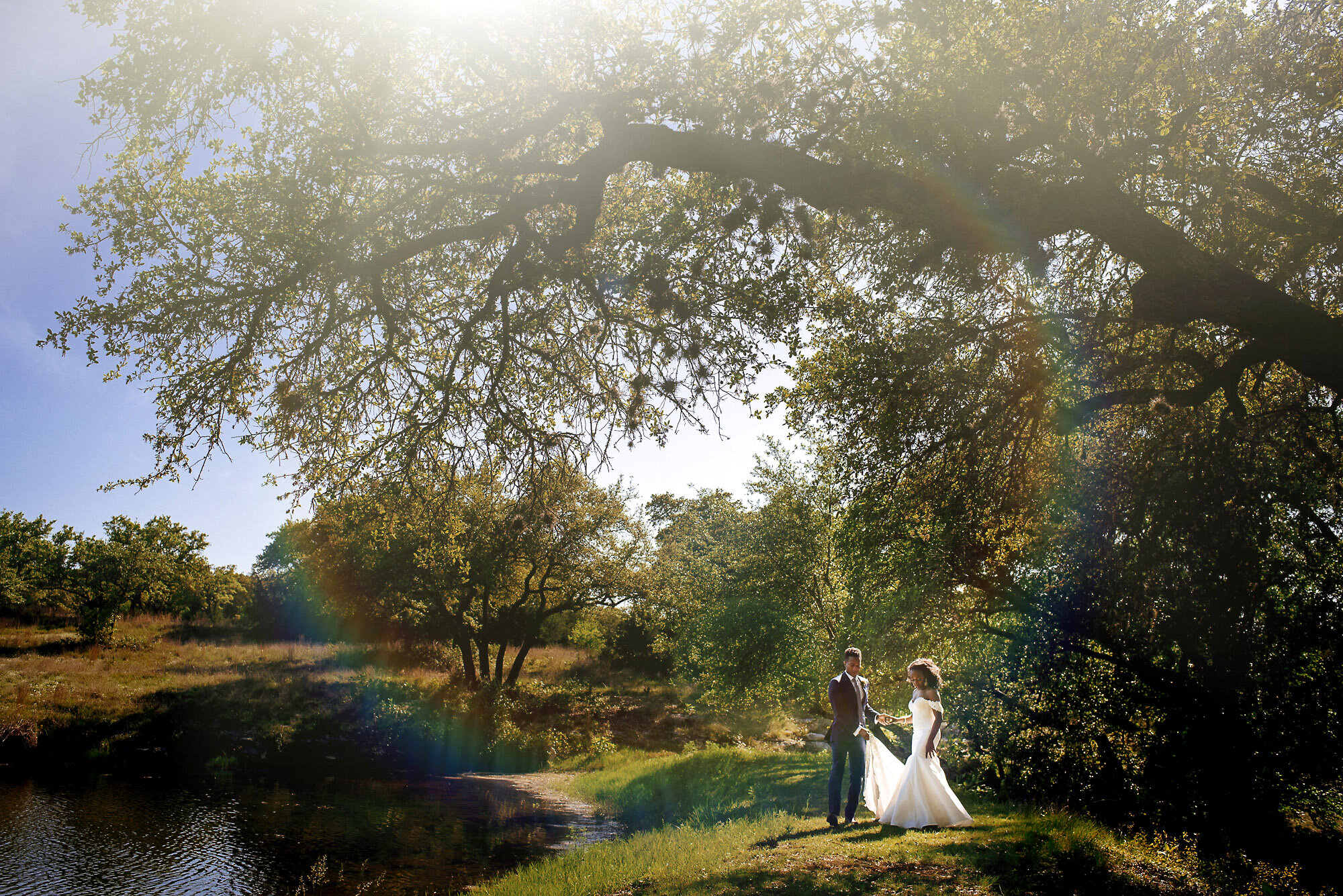 18-Austin-wedding-photographer-Jide-Alakija-bride and groom in the park.jpg.JPG