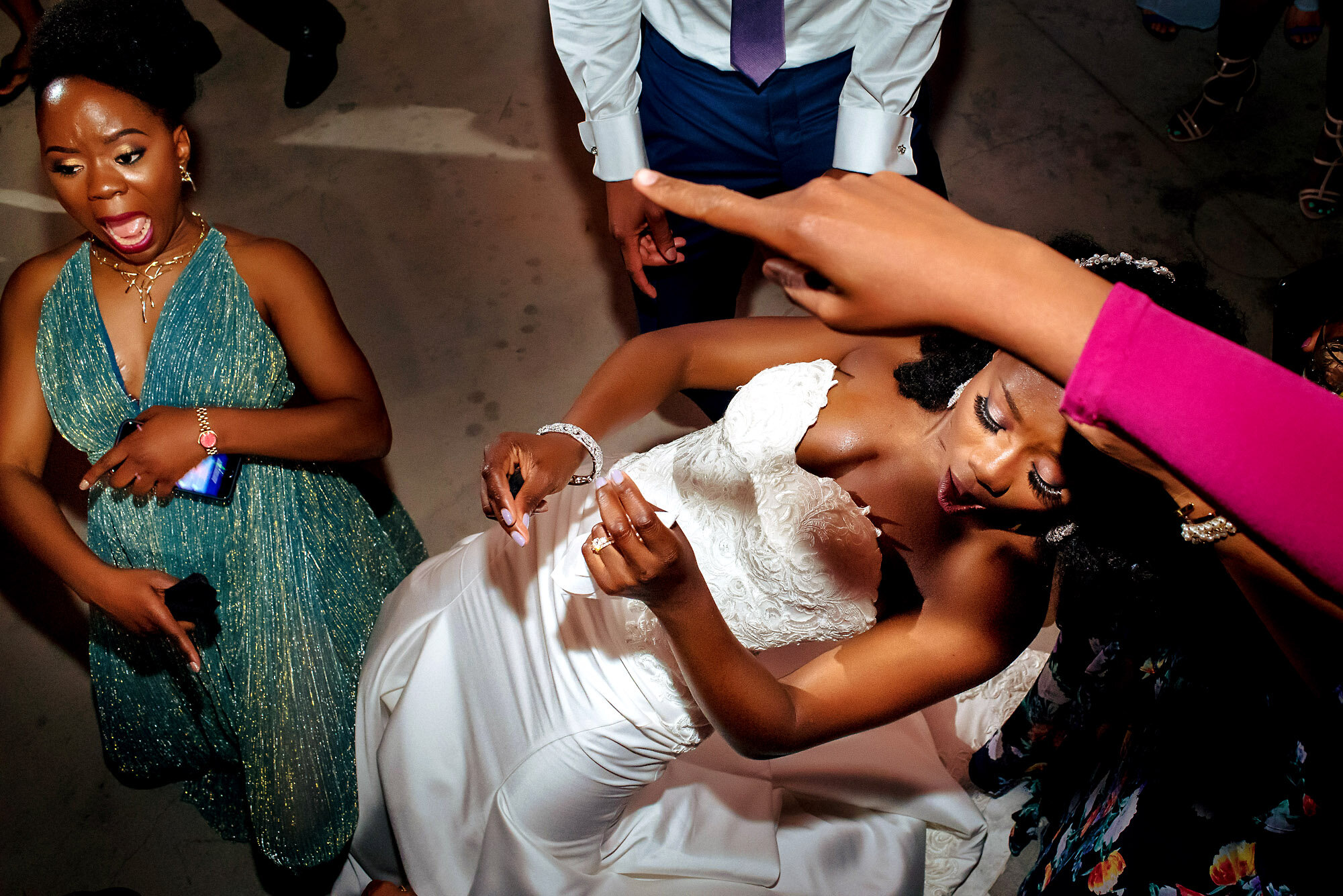 53-Austin-wedding-photographer-Jide-Alakija-over heard shot of bride and her sister.jpg.JPG