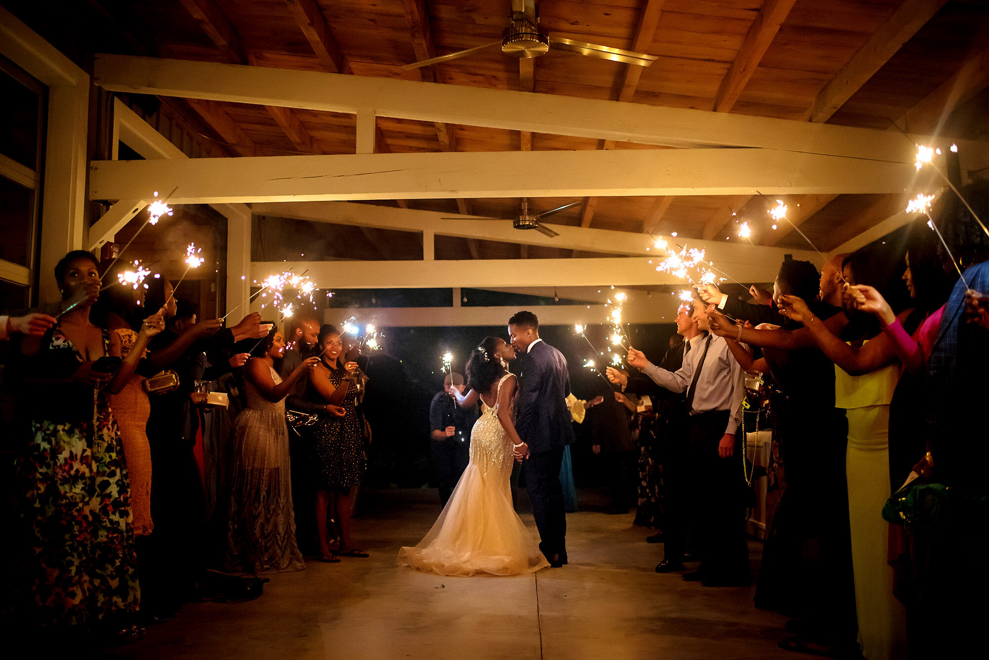 73-Austin-wedding-photographer-Jide-Alakija-couples exit with sparklers.jpg.JPG