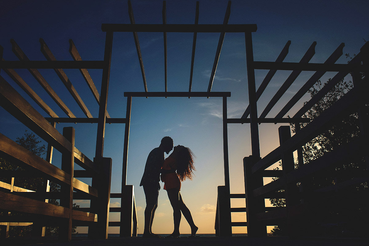 14-Aruba-wedding-photographer-Jide-Alakija-Silhouette of couple in sunset- engagment shoot.jpg.JPG