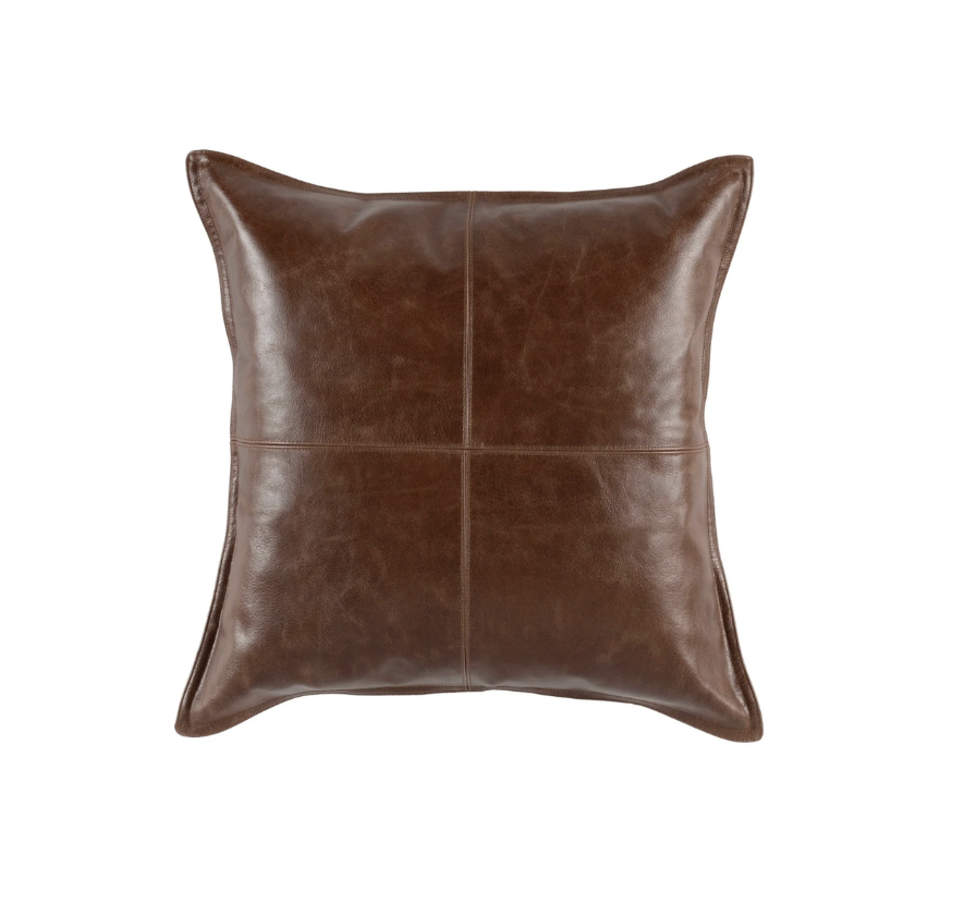 Villa Pillow - Kona Brown - Leather