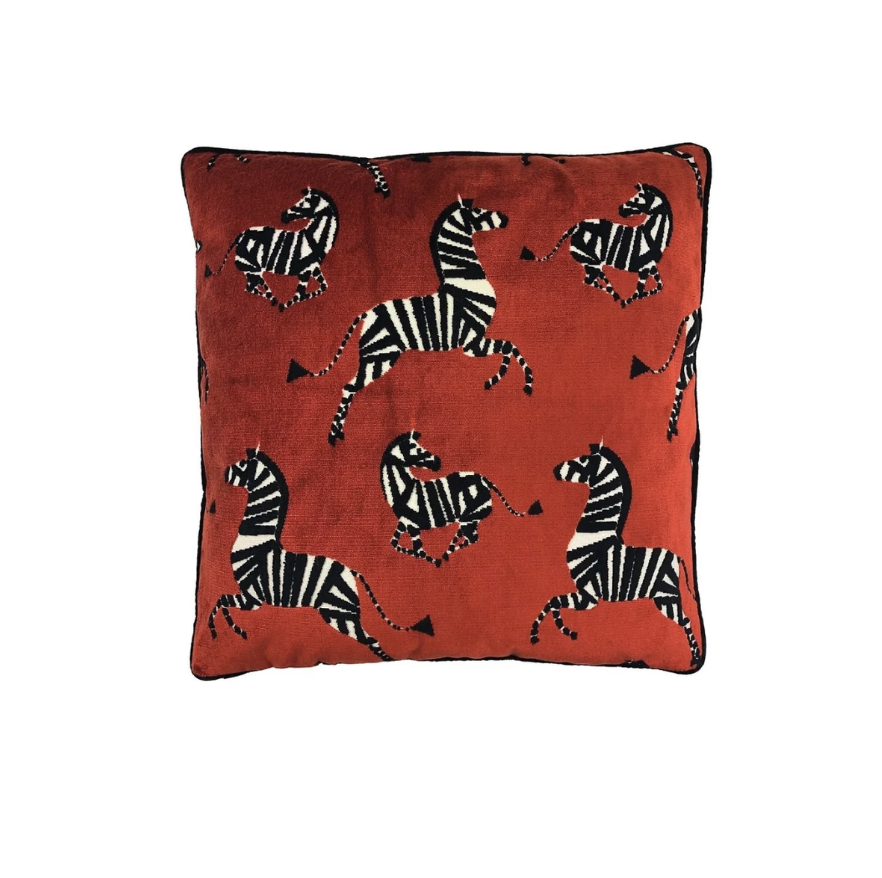 Farlowe Pillow - Garnet - Velvet