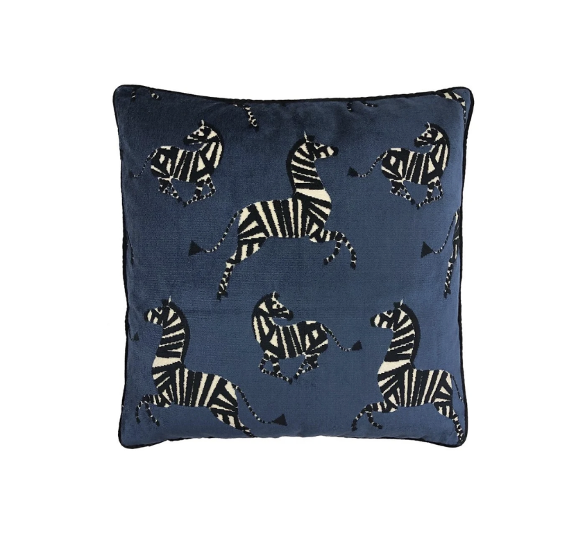 Farlowe Pillow - Sapphire - Velvet
