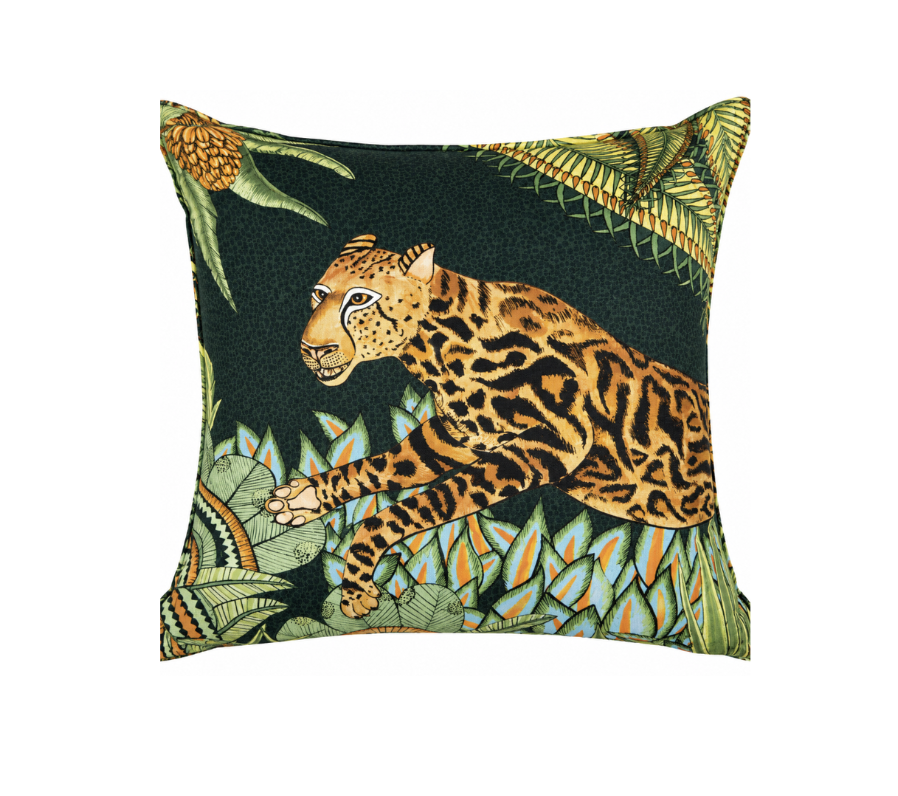 Cheetah Kings Forest Pillow - Delta - Velvet