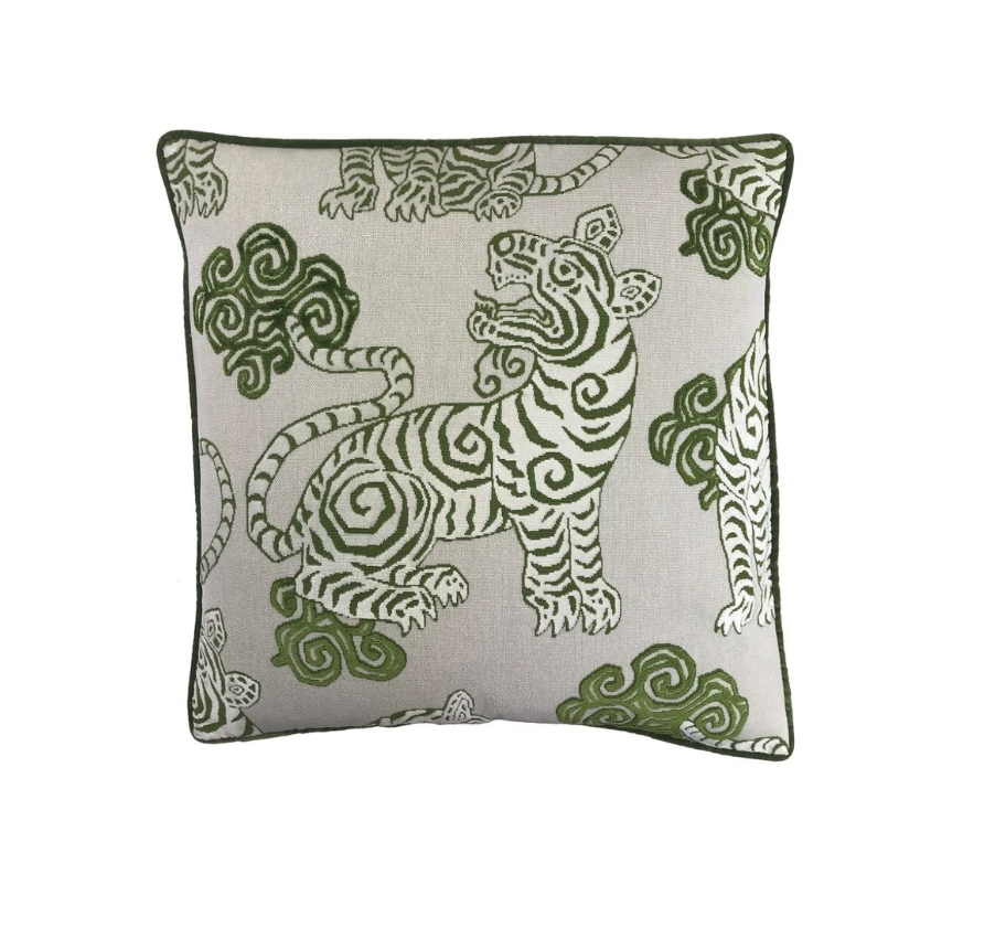 Akbar Pillow - Resort Green - Velvet