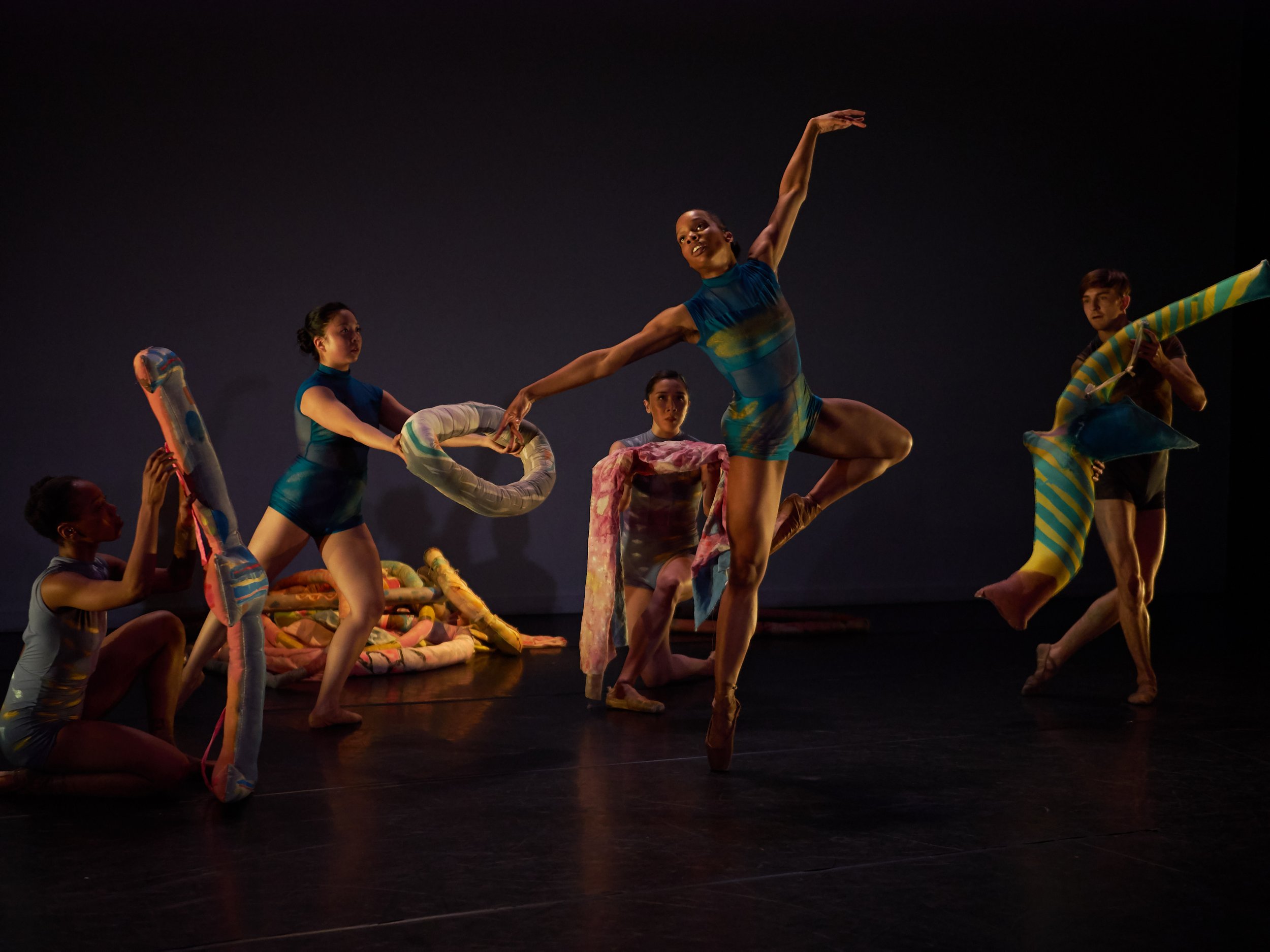  ”A Dream of a Painting in Three Stages” by choreographer Julia K. Gleich in collaboration with artist Meg Lipke, featuring dancers Kara Chan, Courtney Renee Cochran, Cortney Taylor Key, Tiffany Mangulabnan, and Timothy Ward 