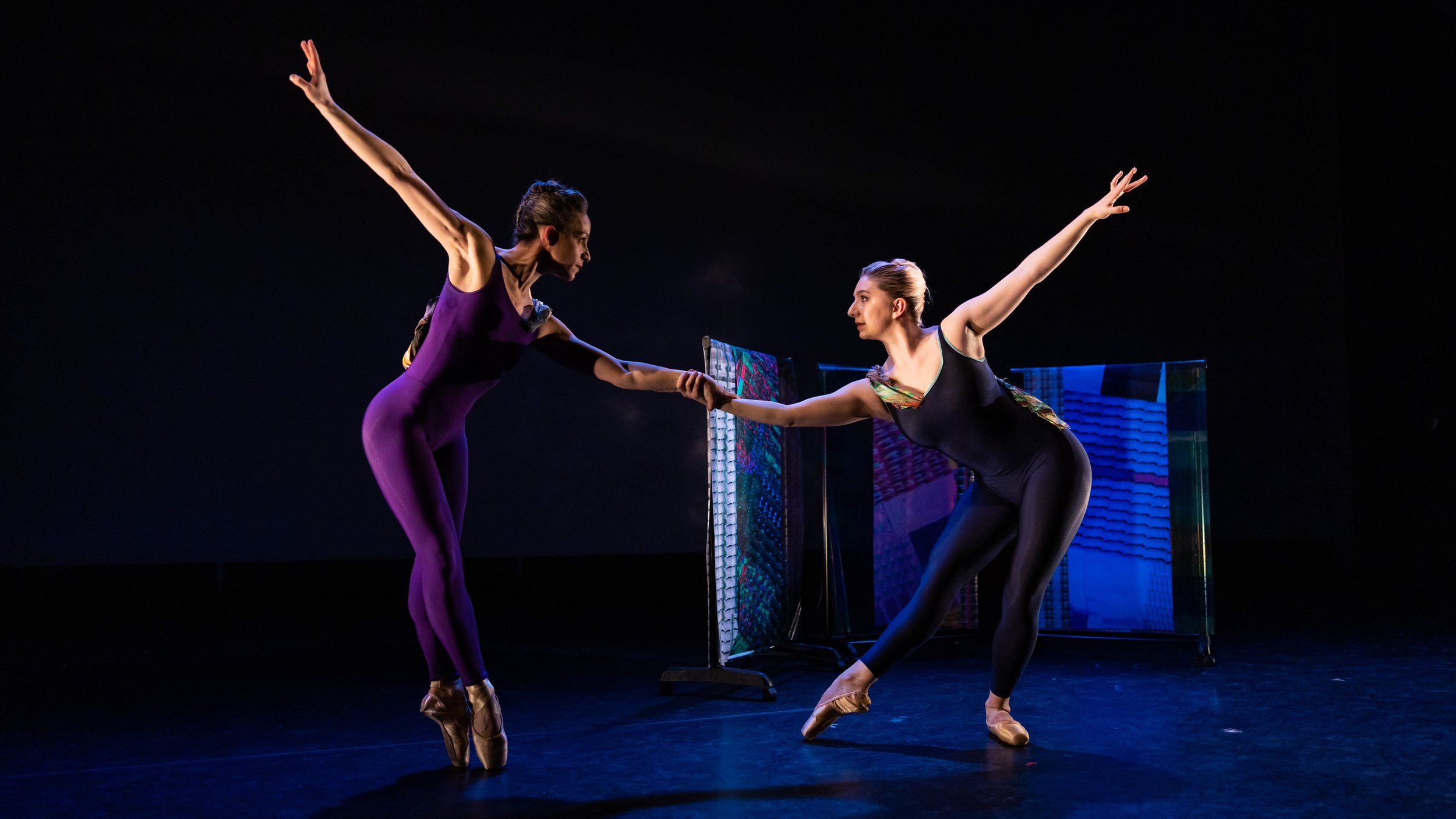  ”Origin Forward” by Eryn Renee-Young with artist Elizabeth Riley, featuring dancers Danielle Rutherford &amp; Michelle Thompson Ulerich 