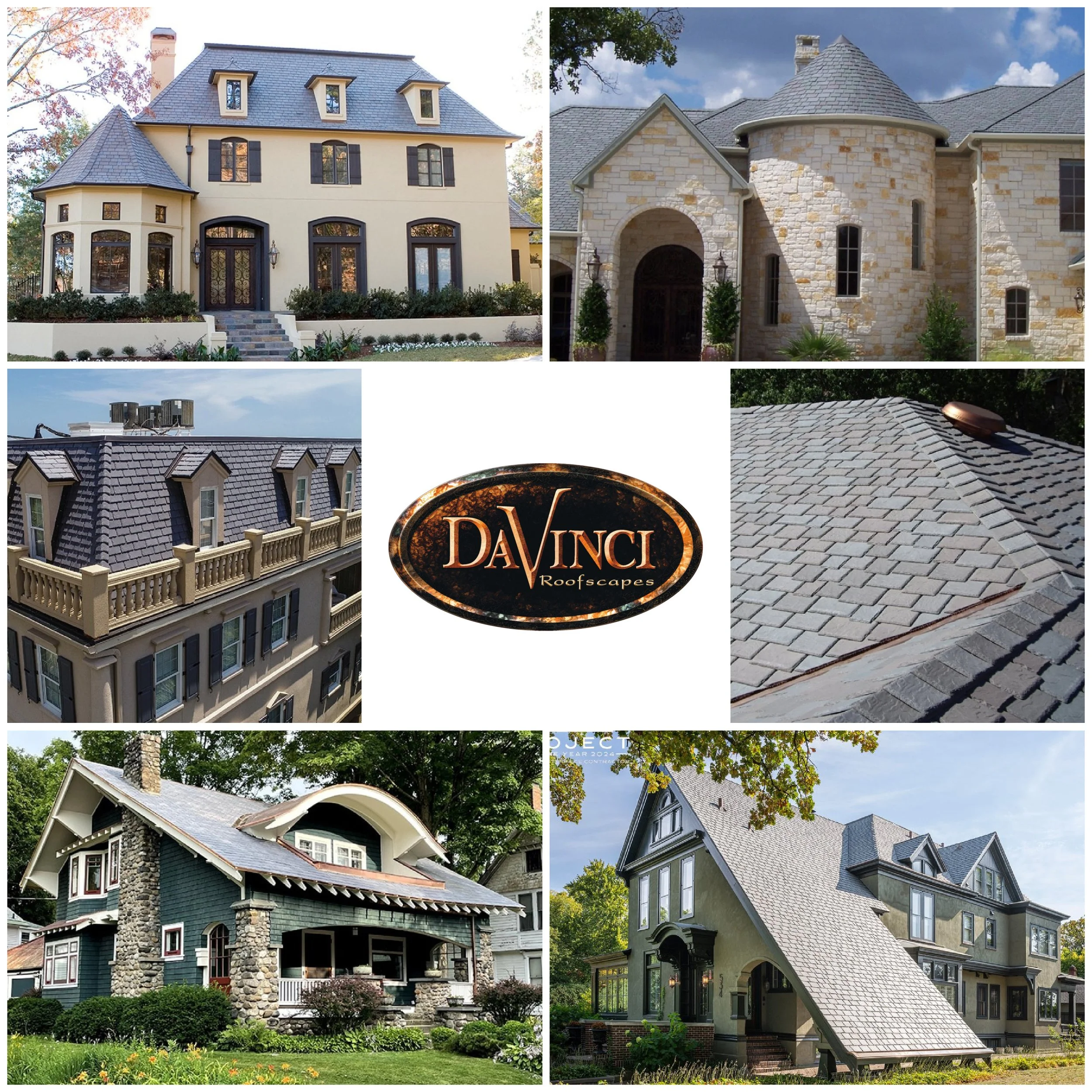 DaVinci Roofscapes Synthetic Slate Tile is installed by Fidler on the Roof KC, a Kansas City roofing company.