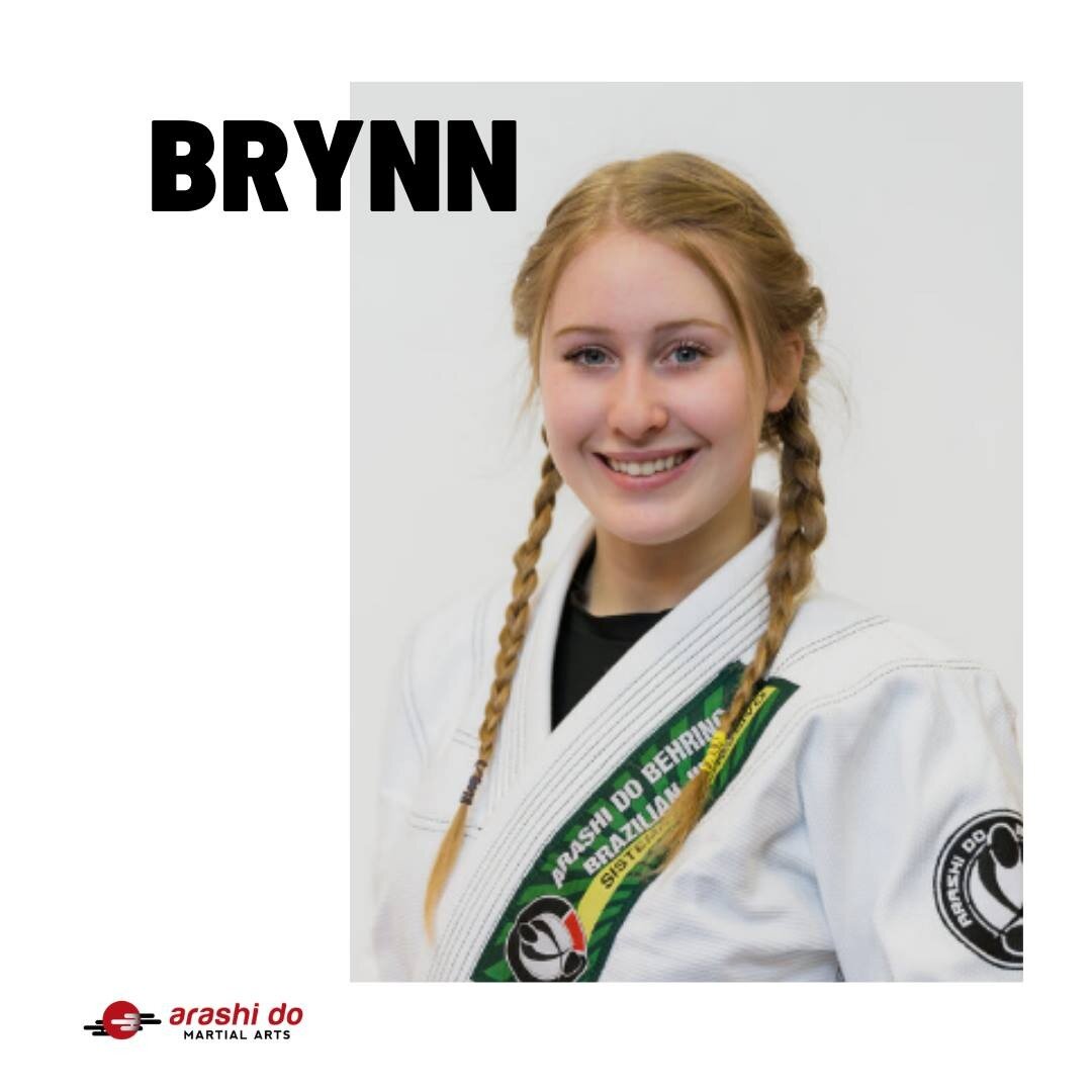 Happy Birthday Brynn! 

Brynn is a certified assistant instructor with Arashi Do. She teaches kids classes, woman's Jiu Jitsu and private lessons. These days you can catch her on zoom instructing our online classes, but soon hopefully, back in the do