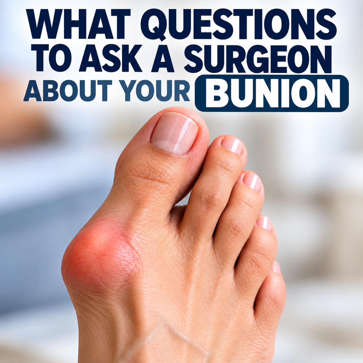 10 Questions to Ask Your Foot Surgeon Before Bunion Surgery