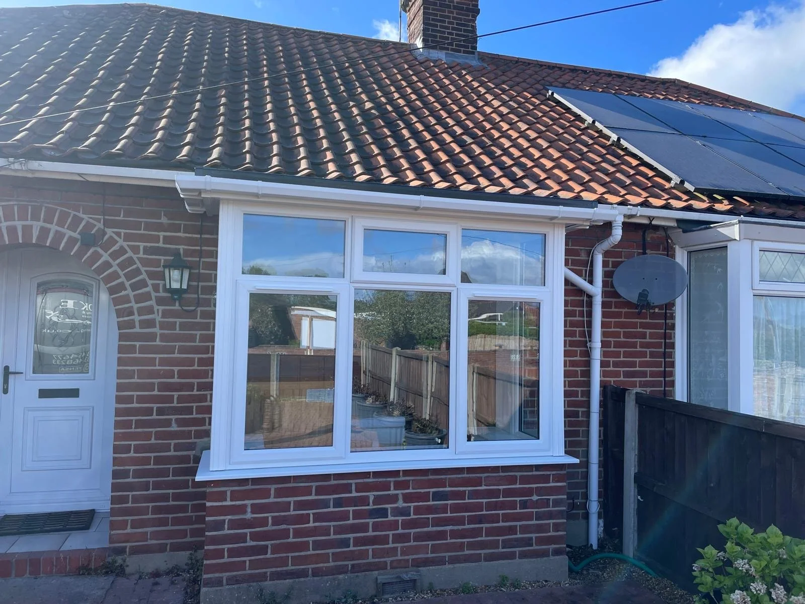 UPVC White Bay Window Double Glazed