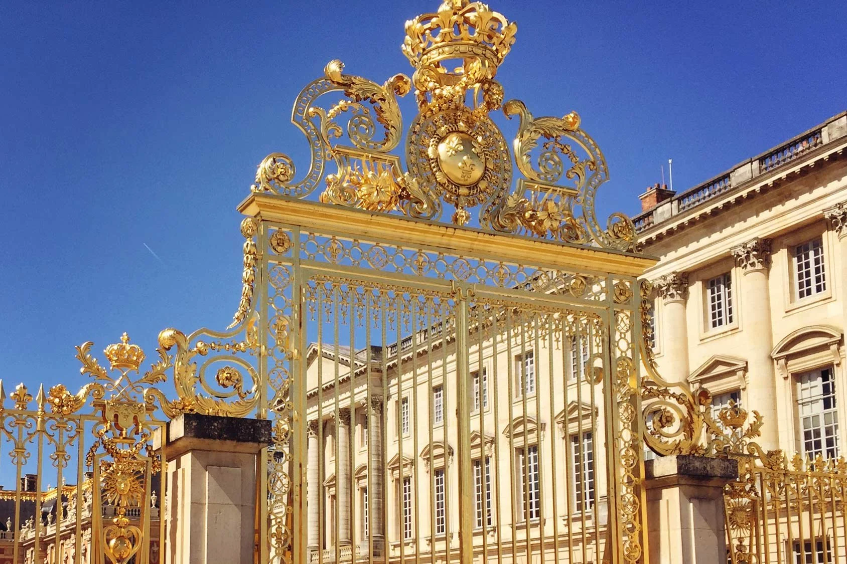de poort bij Versailles