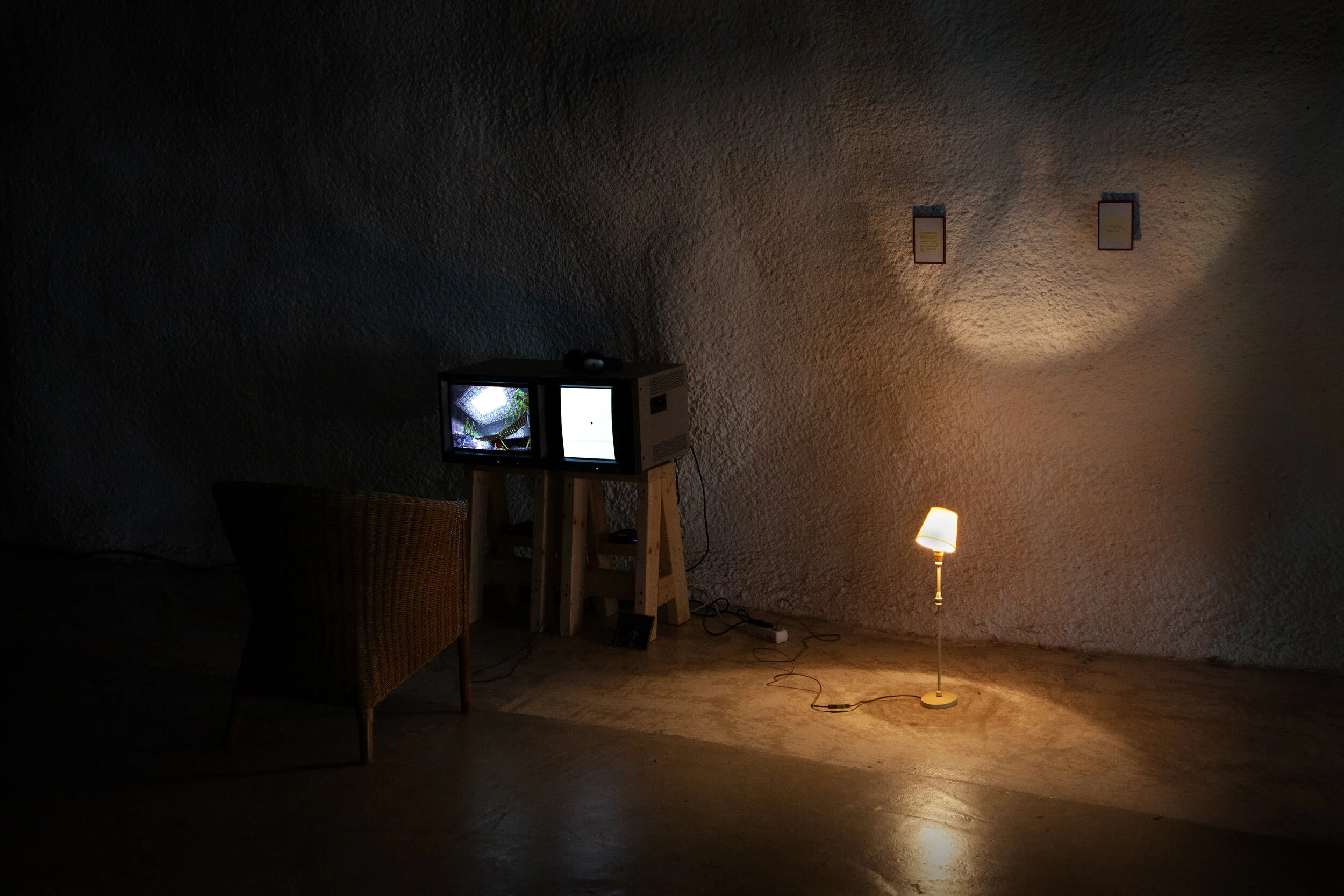 Photograph from the exhibition Follow the Rhythm of my Heart Before it Melts Like Cheese 2020, Helsinki.