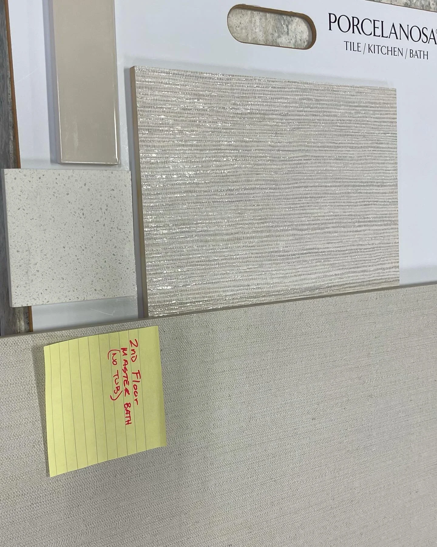 Tile selection process! Bathroom beginnings!