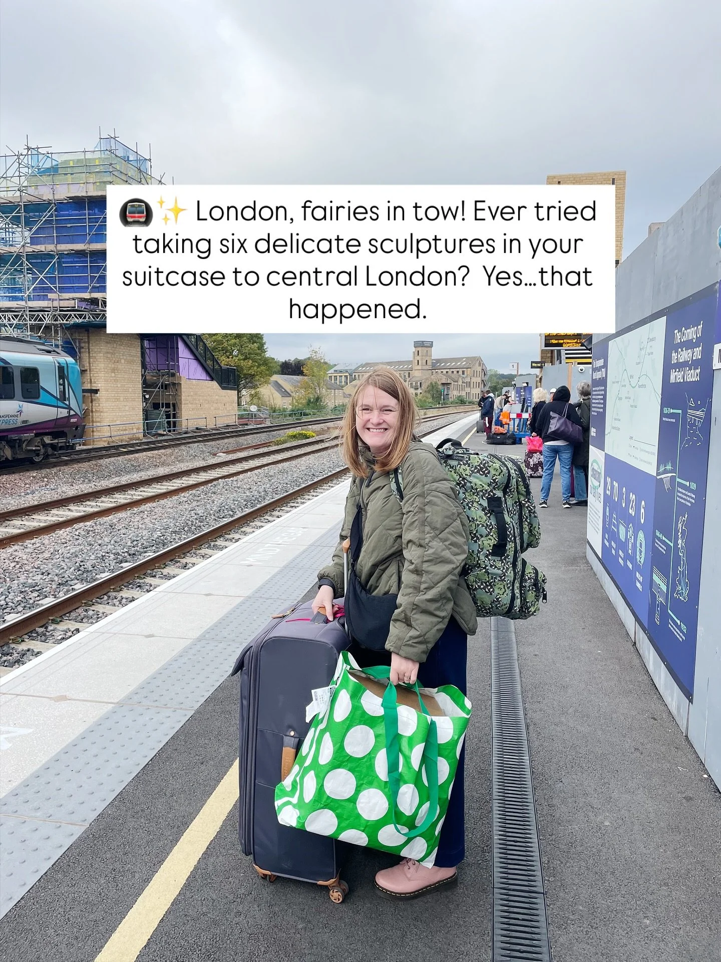 ✨ London adventures with my fairies! ✨
I travelled by train to exhibit @madelondonmarylebone  with @find.amaker, and it was quite the journey&hellip;

Driving in London always fills me with dread, so somehow I managed to condense 6 delicate fairy scu