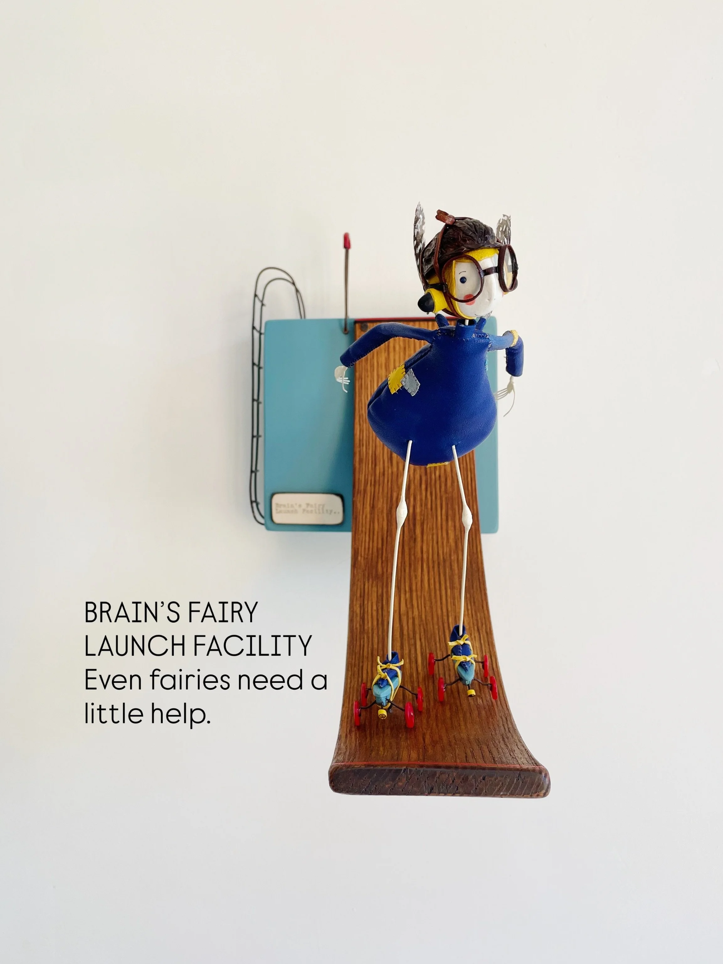 Brains Fairy Launch Facility.

Not all fairies find it easy to get airborne.
This is where a little invention comes in.

Sergio is doing his very best to trust the process.
(Should have named this one Eddie😂)