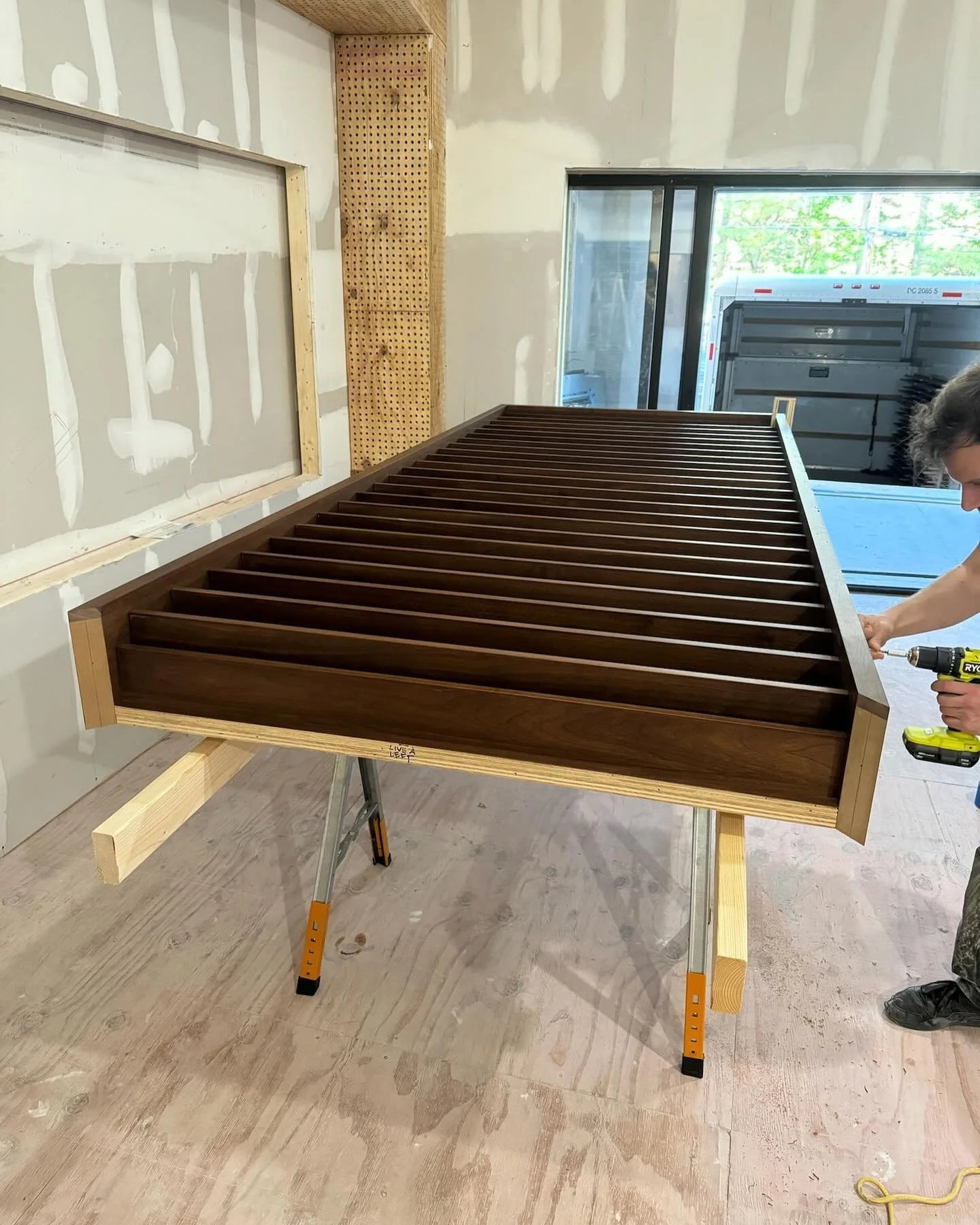 New updates from Atlanta.  So many details and such a thorough process from start to end.  We are now working our way through the final phases of this new amazing studio.  Last step will be clouds treatments and finished wood.  This team has been one