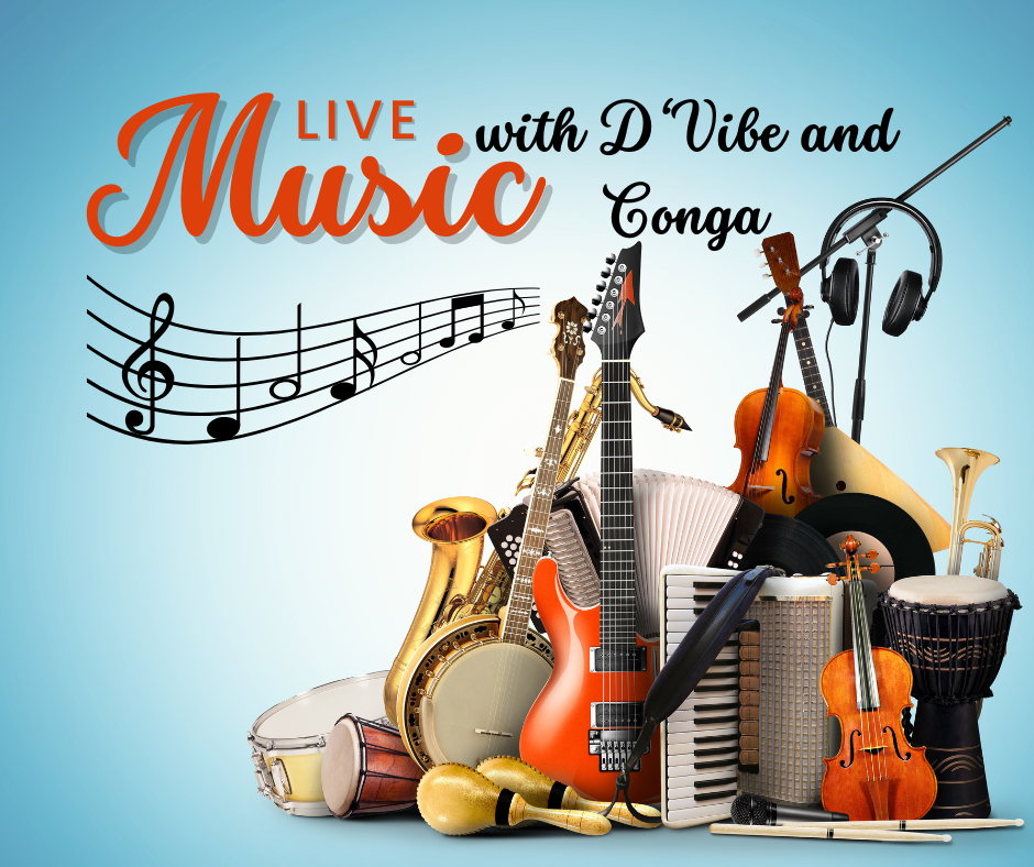 Vineyard Vibes Sunday with D'Vibe and Conga and Jimmy's Fatrolls Food Truck