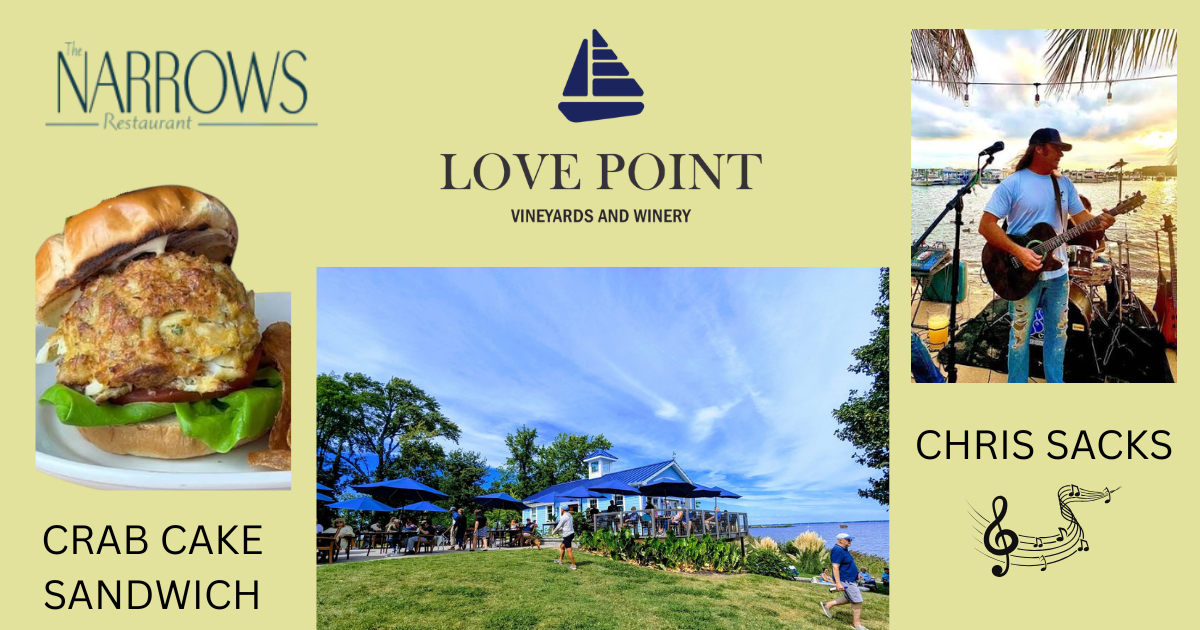 Vineyard Vibes with Chris Sacks and Pre-ordered crab cakes from The Narrows