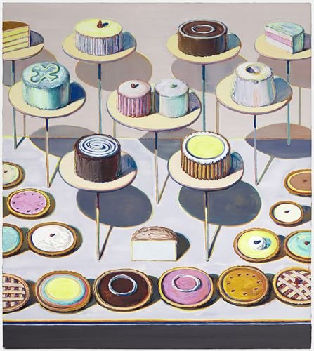 Wayne Thiebaud, Cakes and Pies, 1995, © Wayne Thiebaud 