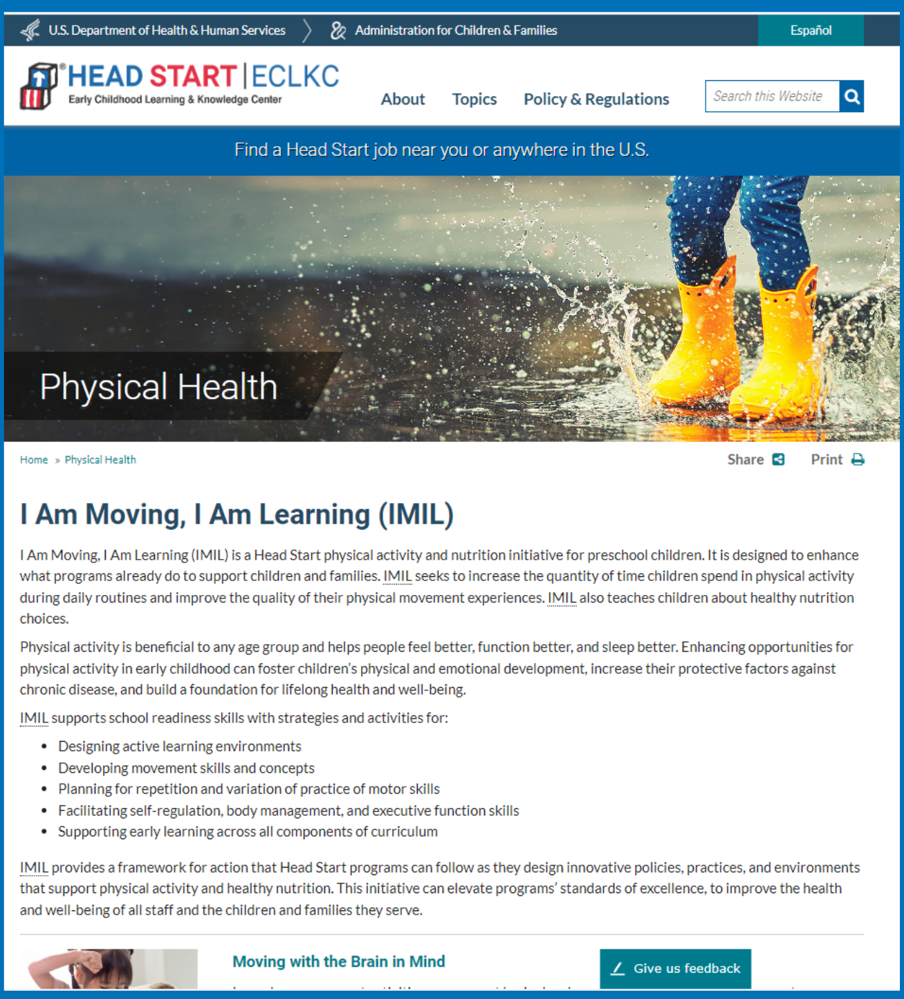 Early Childhood Resources — KCPA Plan