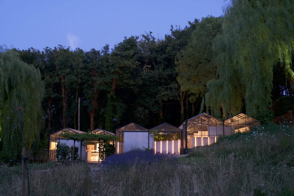 OmVed Garden ‘s glasshouse - the stunning location of the exhibition