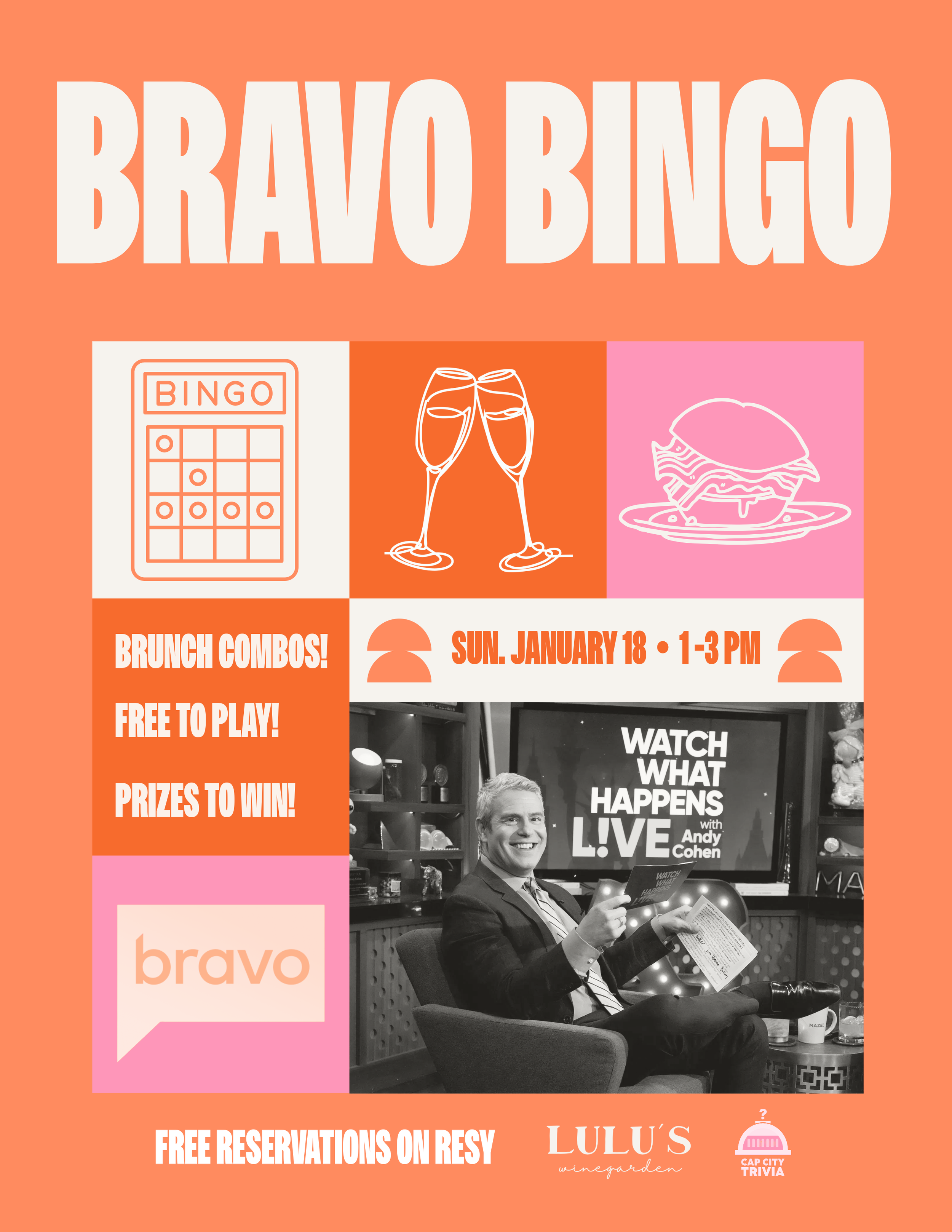BRAVO BRUNCH BINGO
