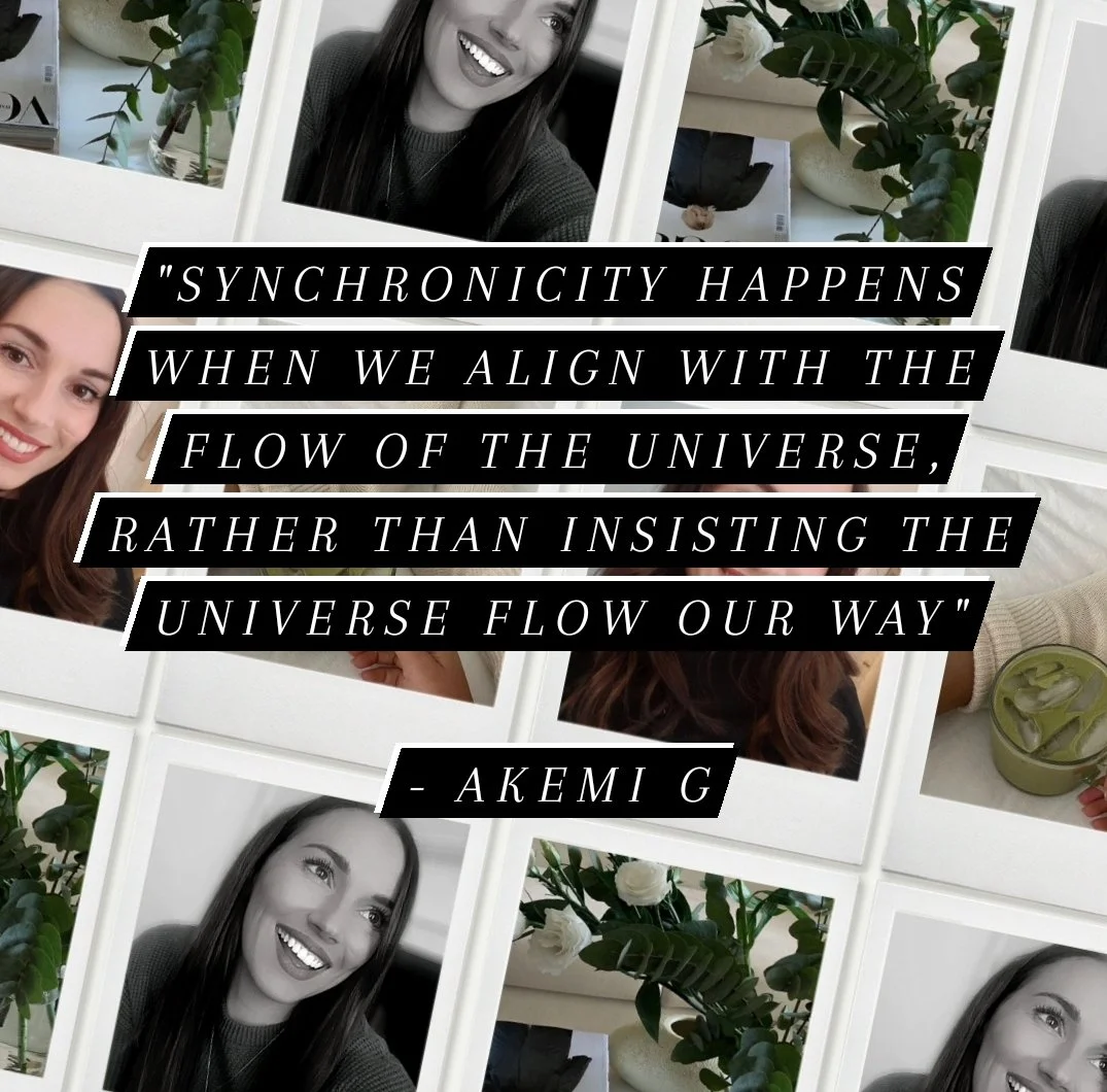 Synchronicities appear in life when you align yourself.