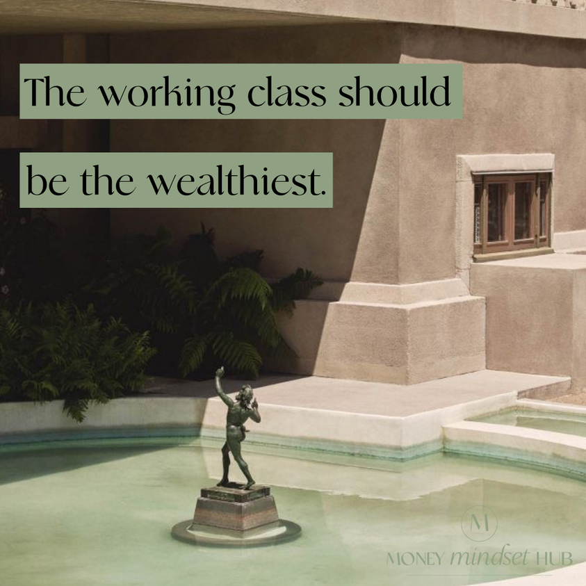 Being rich and being wealthy are 2 very different things.
