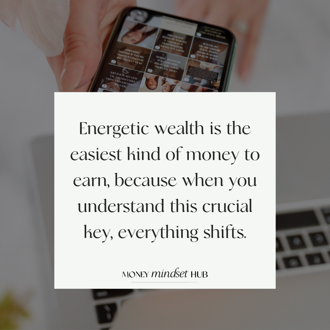 Chasing money repels it, here is the key.