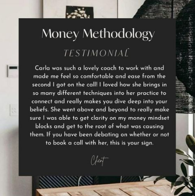Money Methodology testimonial.