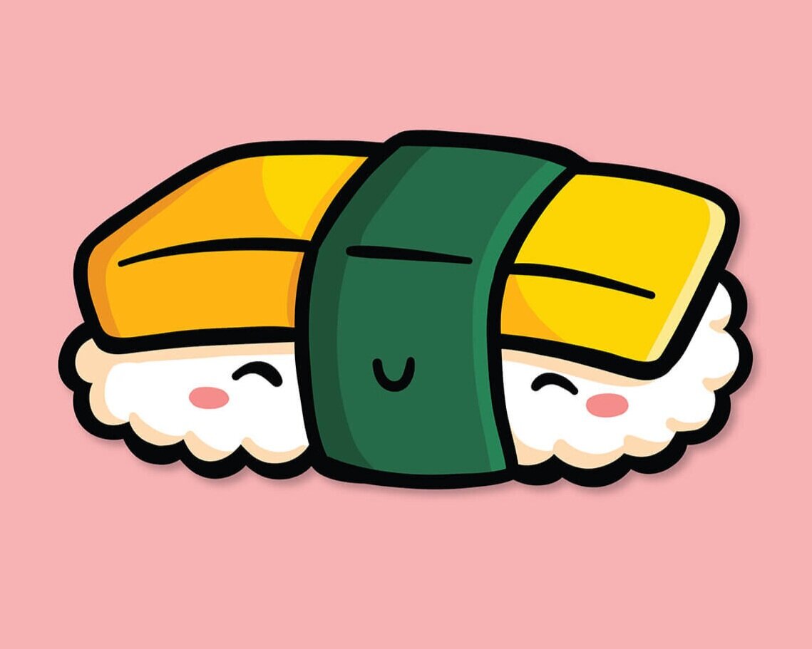 Tamago Sushi Sticker — Shop Emily M