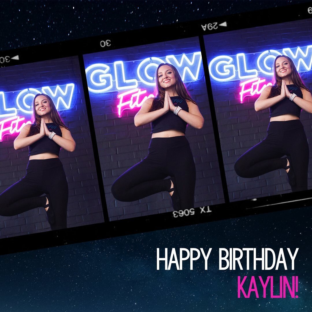 Eagerly wishing a happy birthday to @kaylinnewhart 🤩

You may know Kaylin as the smiling face that greets you at the door or as one of your favorite yoga instructors, but did you know she&rsquo;s also responsible for connecting artists with GLOW?! W