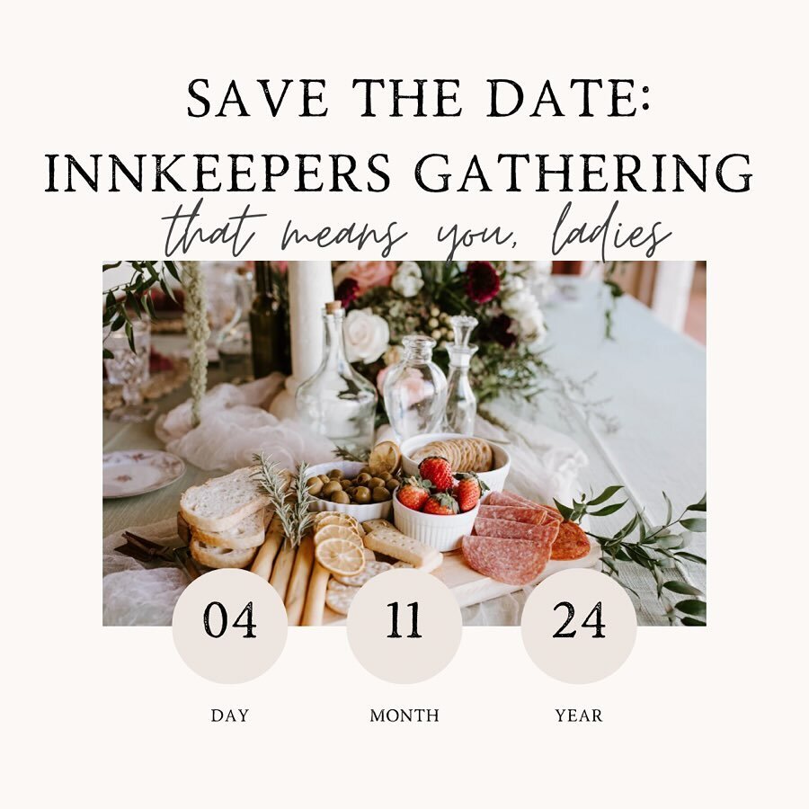 THIS THURSDAY!!! Innkeepers 4.1 is happening and we don&rsquo;t want you to miss. We have limited spots open. Register here &amp; invite a friend https://www.dwellingplaceproject.org/calendar
