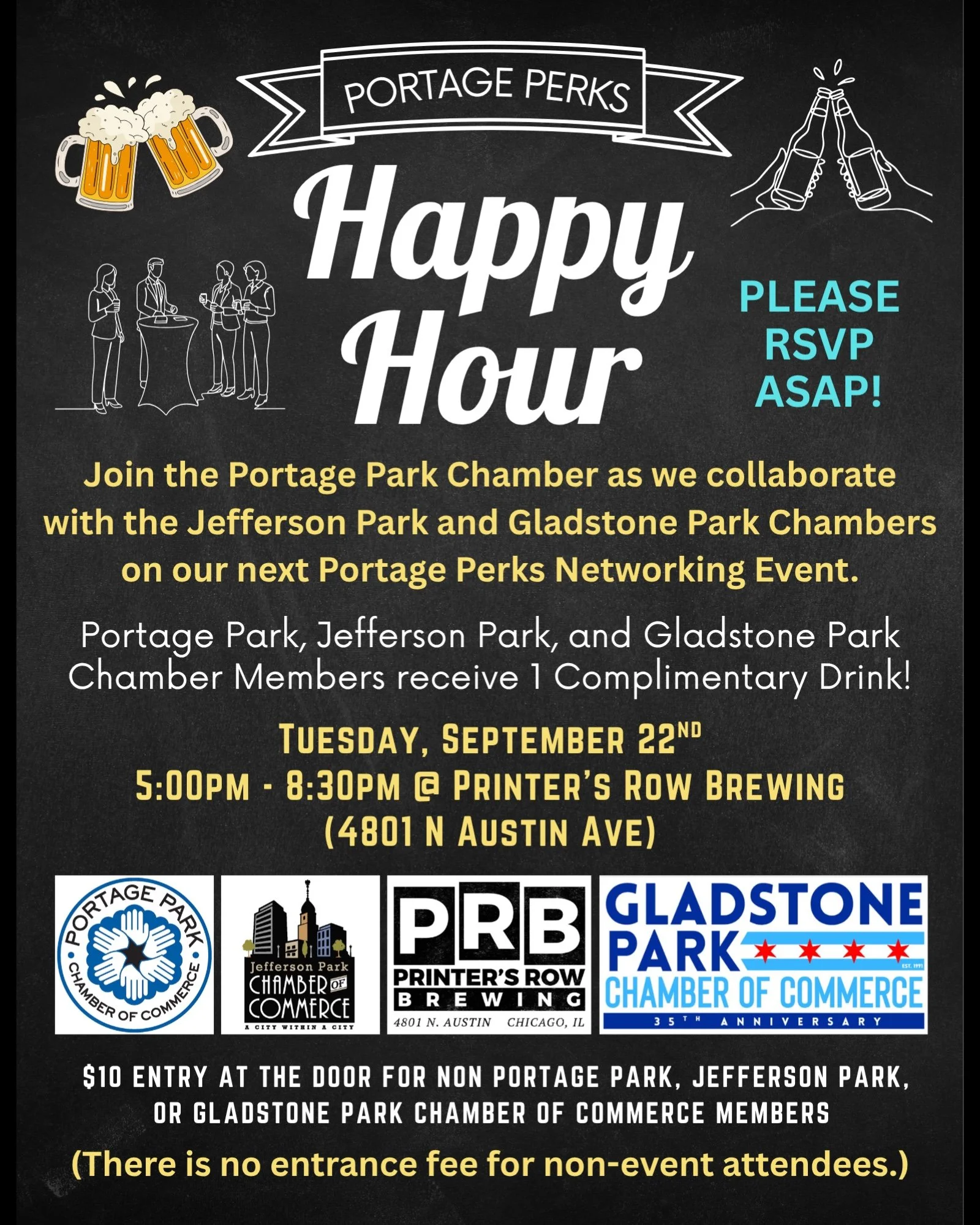 Multi-Chamber Happy Hour Networking Event