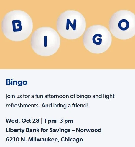 Bingo! with Liberty Bank for Savings