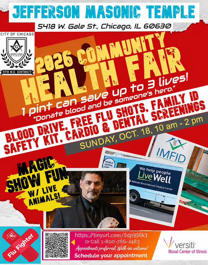 Jefferson Masonic Temple Community Health Fair
