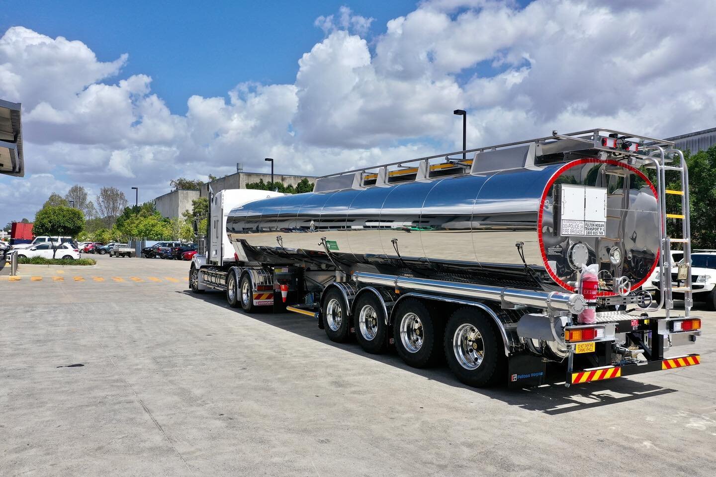 When you talk Bitumen the names Fulton Hogan &amp; Holmwood Highgate are usually mentioned.⁣
 ⁣
So it comes as no surprise that Fulton Hogan came to Holmwood Highgate to design and manufacture the first Australian Built PBS Quad axle Bitumen Tanker.⁣