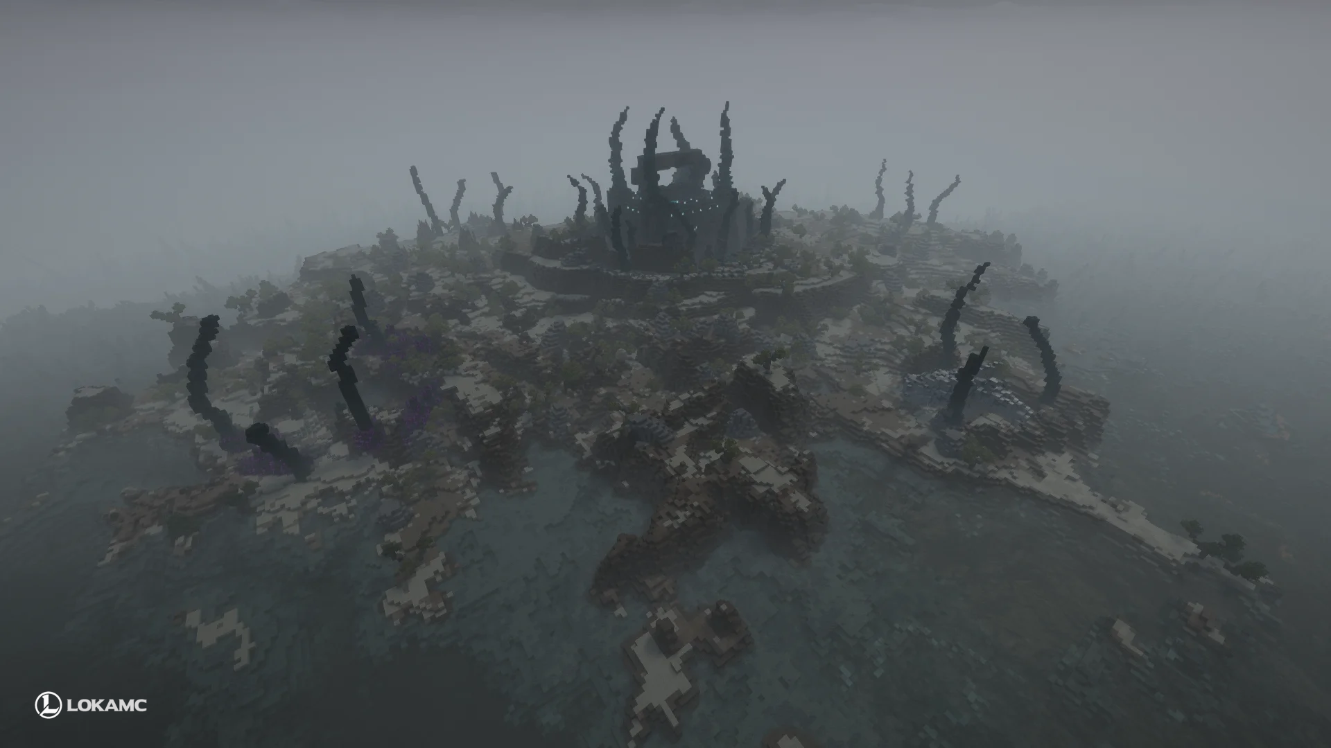 The Dark Reaches and Deep Dark portal off Balak, with the LokaMC watermark in the bottom left.
