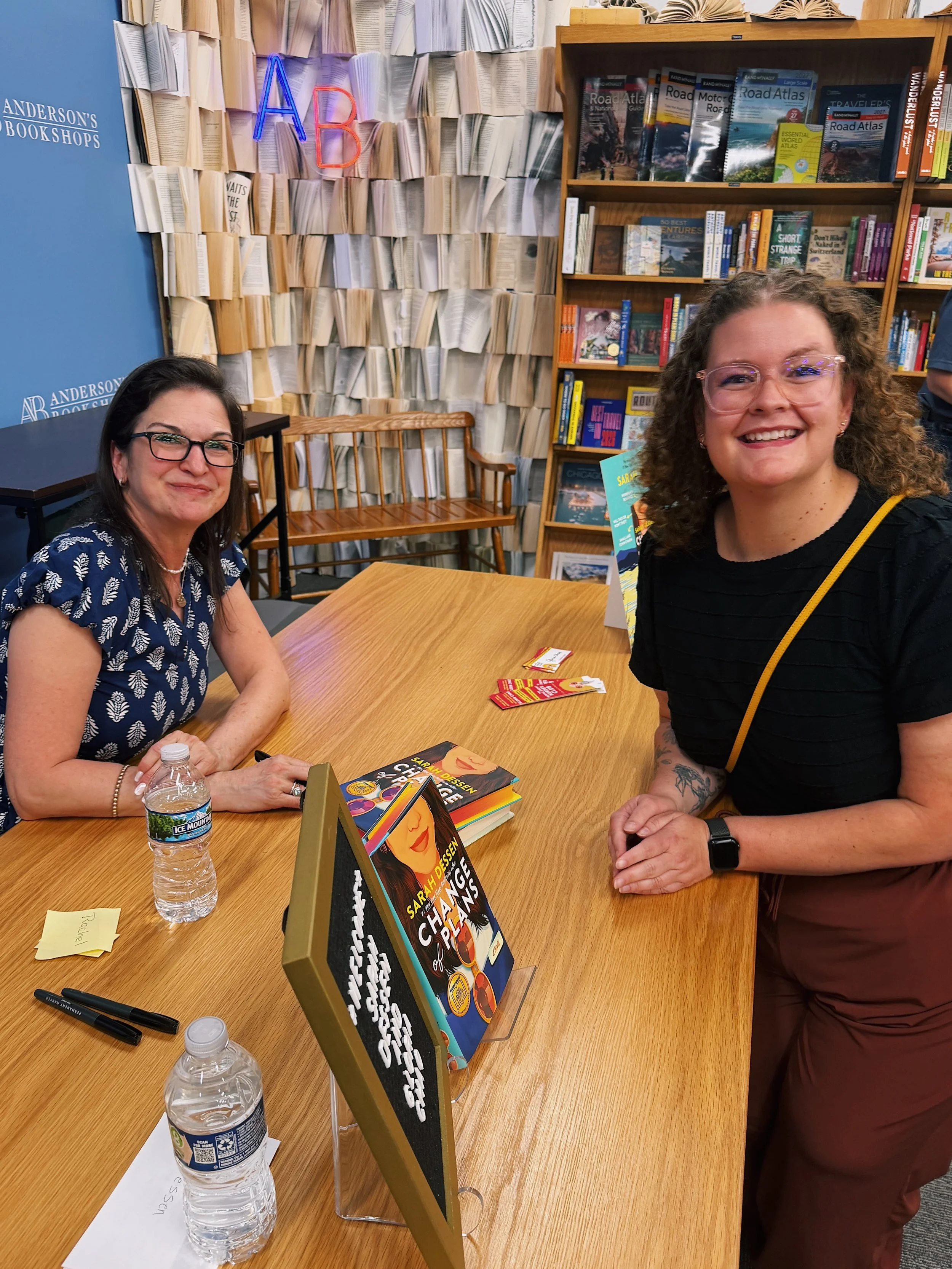 If you knew me when I was 14, you maybe knew how much I loved Sarah Dessen and especially her book, The Truth About Forever. Meeting her last night was super cool and I got two books signed, one of them my old fave ✨