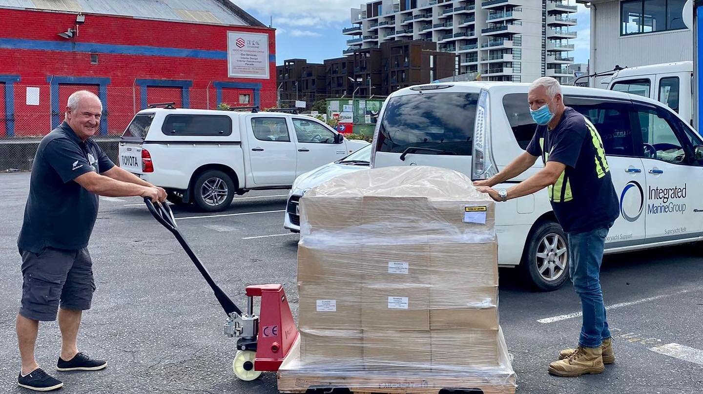 A huge thank you to @ecostorenz @ecostoreocean  for their incredibly generous donation of 2 pallets (9000 bars of soap) for the Tongan relief effort! Also to Mark and Ali @integratedmarinegroup for coordinating the delivery to our staging point in th