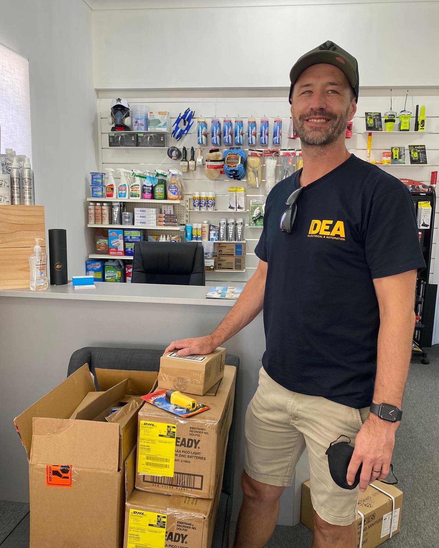 A huge thank you to Jasper Hannay  @nz_dea  for the kind donation of torches and batteries for the Tonga relief effort. Legend !