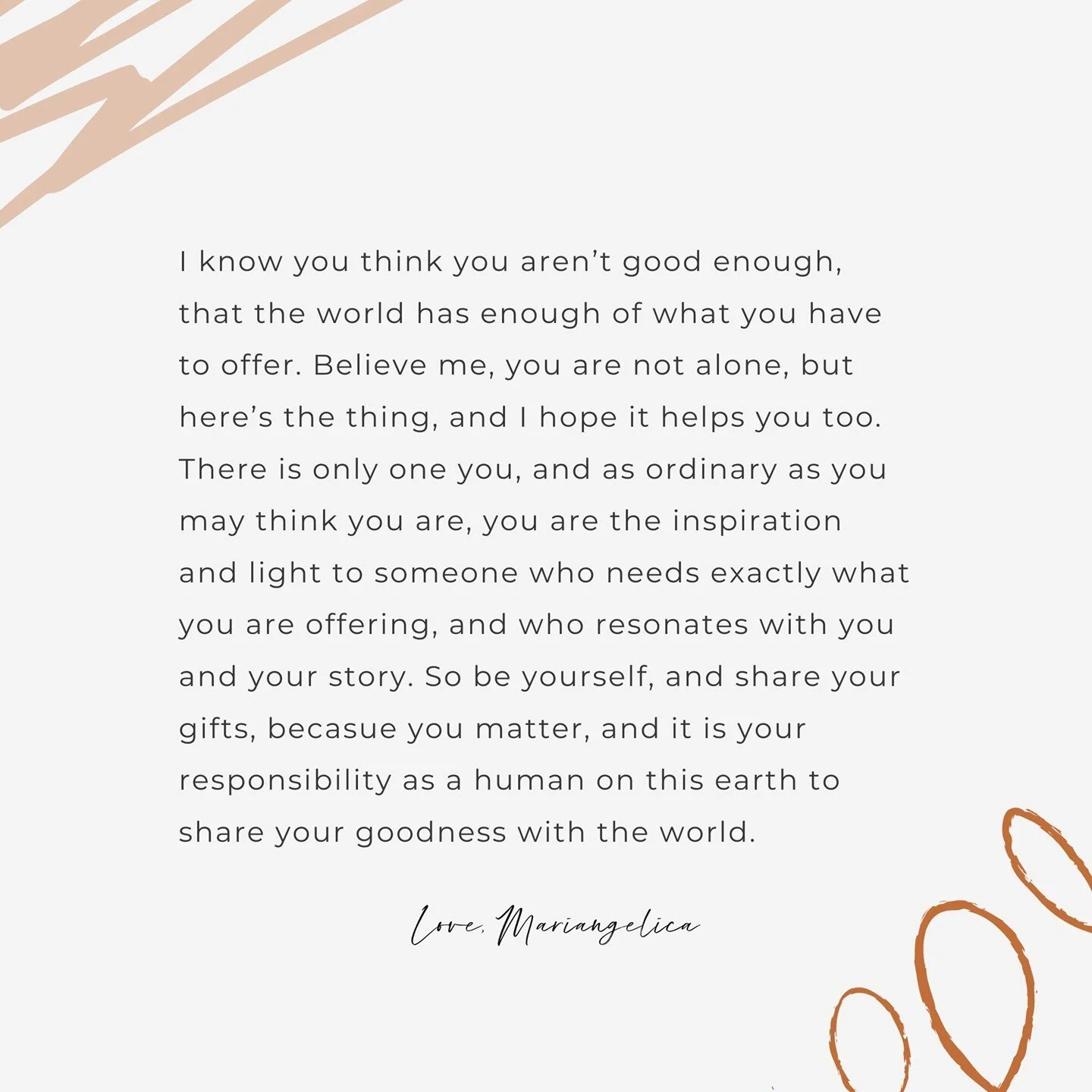 So you think you aren&rsquo;t good enough.⁠
⁠
That the world has seen enough of the same. ⁠
⁠
How could you ever hope to do something that&rsquo;s already been done, better than so and so.⁠
⁠
Here&rsquo;s the catch.⁠
⁠
You don&rsquo;t have to do it B