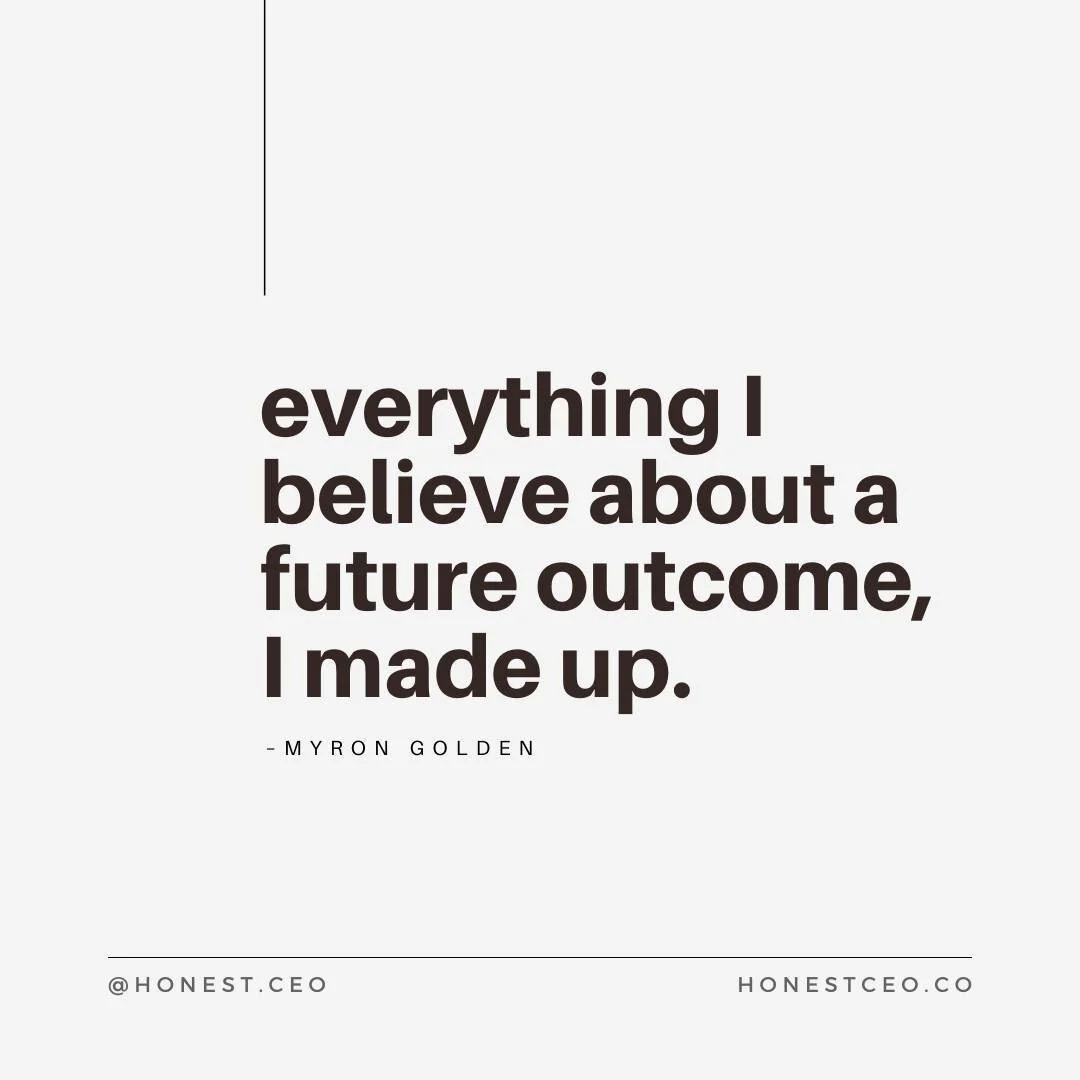 If everything we believe about a future outcome is made up, how about we start choosing to believe the positive outcome instead.
They're both free.
Thank you for the inspo @myrongolden
-----
So many gems dropped during The ROI Summit in P