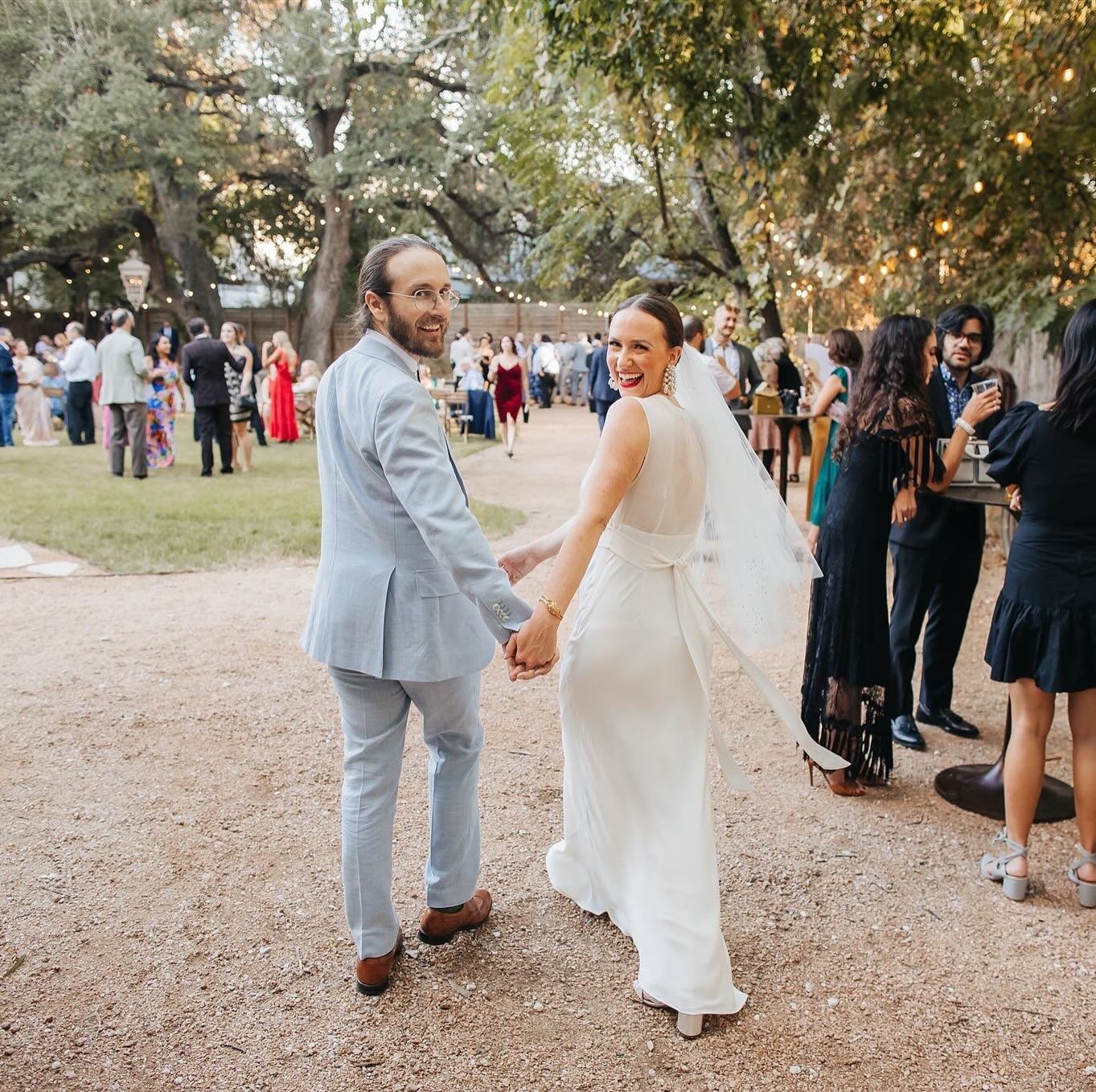 Walking into Cocktail Hour, all married. 💞