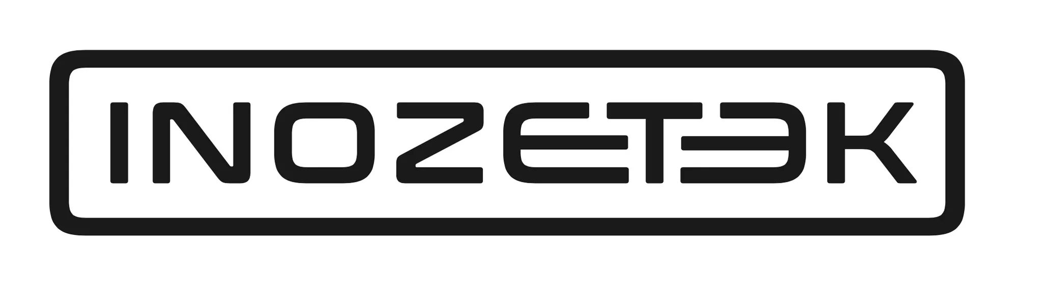 The word 'Inozetek' written in black uppercase letters, mirrored horizontally.